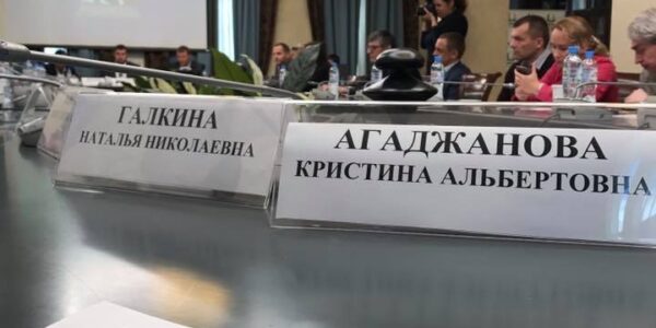 Кристина Агаджанова в Общественной палате на круглом столе "Развитие финансовой грамотности власти и граждан как фактор процветания страны"